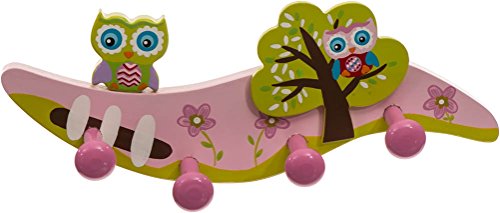 23-115430eux - portemanteau chouette, en bois