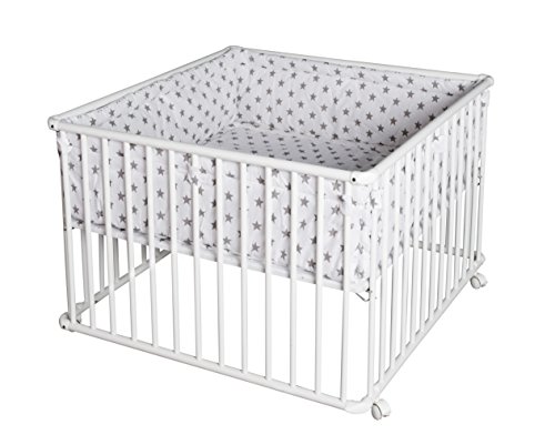 Parc bébé basic 100 x 100 blanc avec tapis big ...