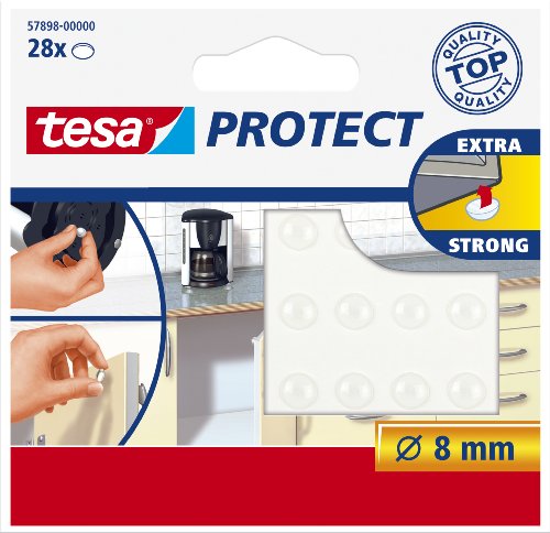 tesa Protect Lot de 28 Pastilles antibruit/anti...