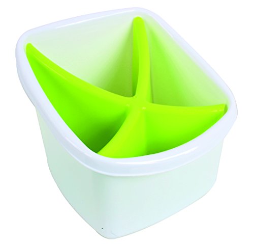 Centi 2 pièces Couverts abtrop Panier Panier à couverts Panier Égouttoir en plastique bleu blanc vert Moderne blanc/vert code EAN 4042746171305 