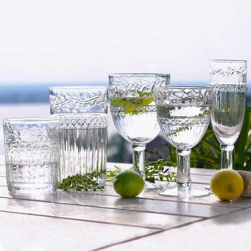 Flûtes à champagne, 6 pièces, tranparent