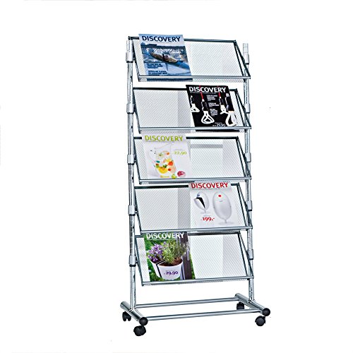 Porte-brochures présentoir à prospectus à roule...