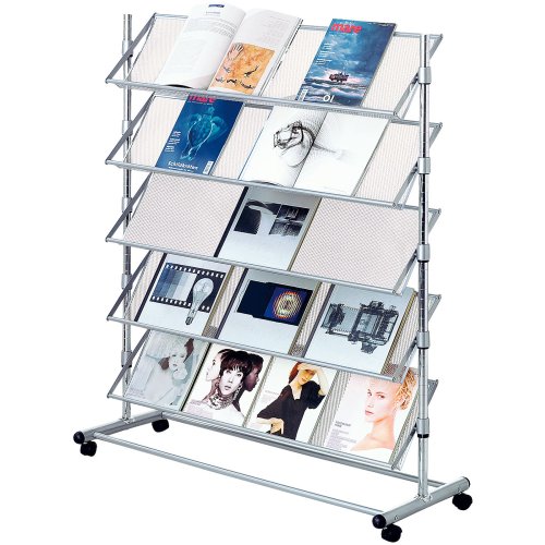 Porte-brochures présentoir à prospectus sur rou...
