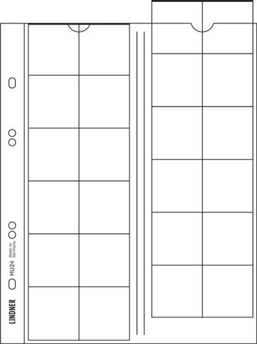 Mu24 feuilles numismatiques universal pour 24 m...