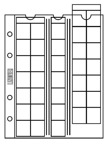 Mu35 feuilles numismatiques universal pour 35 m...