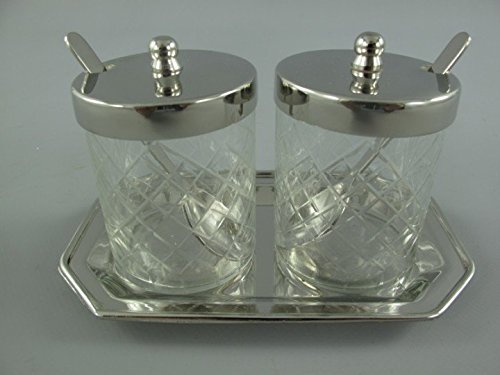 Confitures kit nickelé/verre 10 x 16 de h.9 cm 4043606022034 H & H Traders