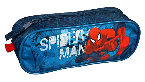 Spon0690 - spiderman trousse 23 x 8 x 7 cm bleu