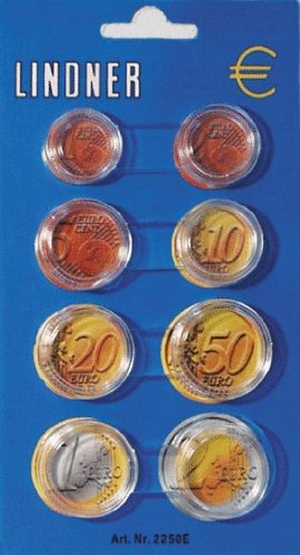 Coin capsules for 1 set of regular Euro coins [...