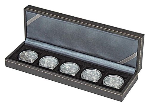 2362-5 coffret numismatique nera s avec 5 alvéo...