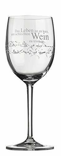 DAS lEBEN iST à vin zU kURZ, uM... verre à vin ...