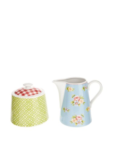 16373 country emily sucrier / pot à lait 2 pièces