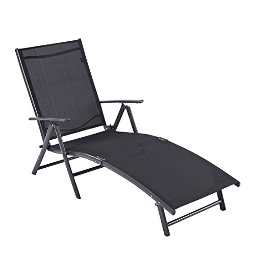 Chaise longue en aluminium, gamme korfu - basic...