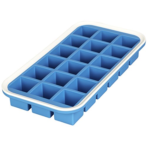 Levivo-Ménage Levivo Bac à Glaçons en Silicone pour 18 Cubes, env. 27 x 14 x 4 cm, Bleu code EAN 4046228172880 