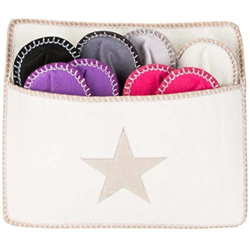 Levivo Chaussons pour invités, lot de 13 en feutre avec un motif d'étoile code EAN 4046228175713 