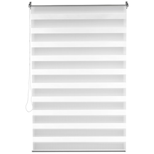 Levivo store à double enrouleur, rayures opaque...
