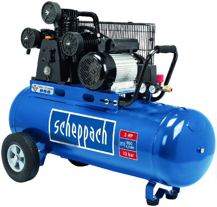 Scheppach COMPRESSEUR 100L À ENTRAÎNEMENT PAR COURROIE code EAN 4046664073994 