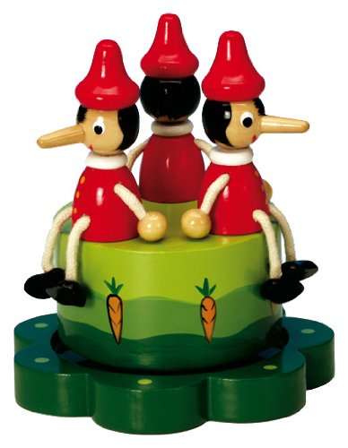 Boîte à Musique Pinocchio en bois.