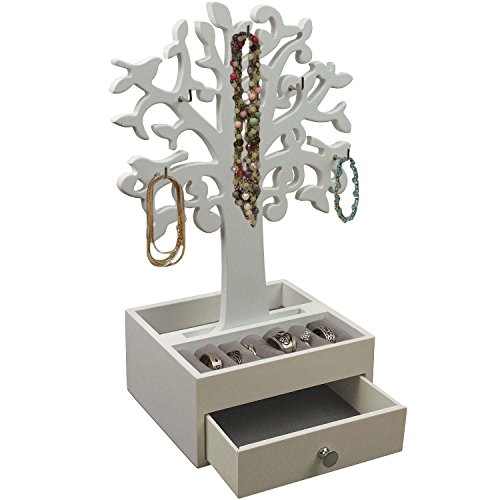 Arbre à Bijoux avec 6 crochets Boîte à Bijoux -...