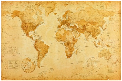 1art1 42429 Poster Cartes Historiques Carte Du ...