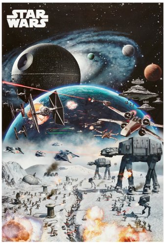 1art1 52991 Poster Star Wars Battaille 91 x 61 cm