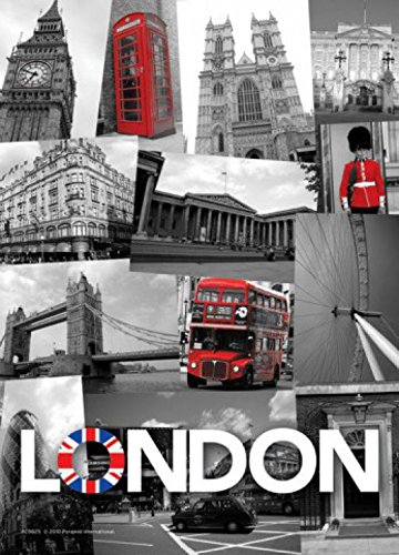 1art1® Londres Carte postale - Tower Bridge, Bus Rouge, Cabine Téléphonique, Collage (15 x 10 cm) code EAN 4047253706972 