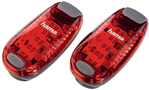 hama lampes LED de sécurité, kit de 2, plastique, rouge 4047443150707 Hama