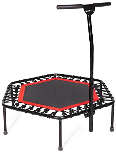 SportPlus Trampoline de fitness, système de ten...