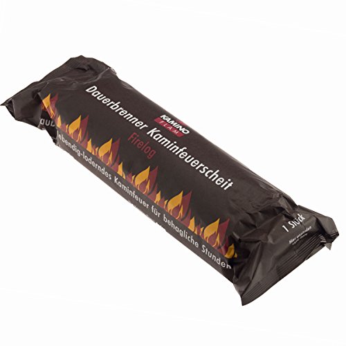 Lot de 10 Kamino Flam (1 carton de 10 barres) - pour feu de cheminée - bûches, combustibles pour cheminées, bois, poêle en faïence 4049057409165 Kamino-Flam