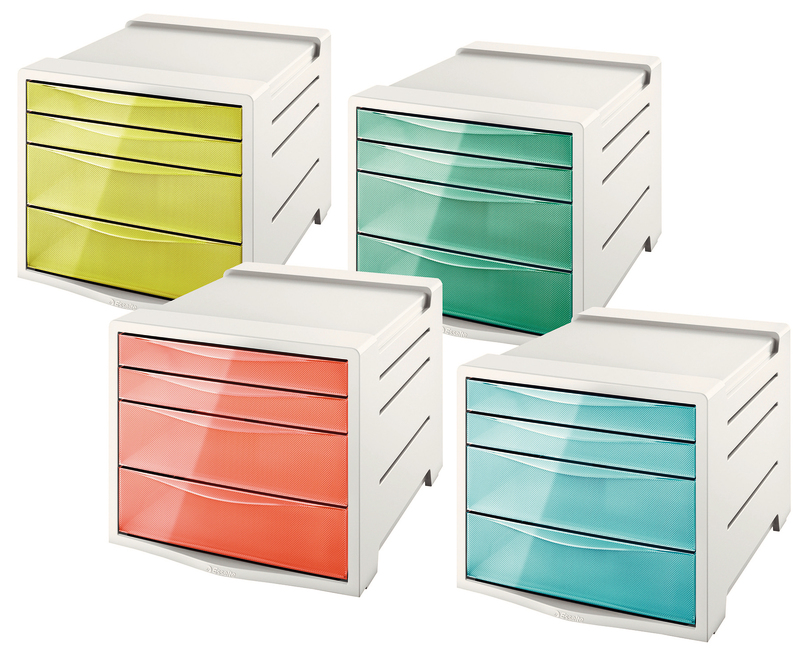 BLOC 4 TIROIRS COLOUR ICE ESSELTE