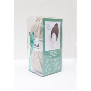 Kit Crochet Bonnet Pompon - Nature - Rico design