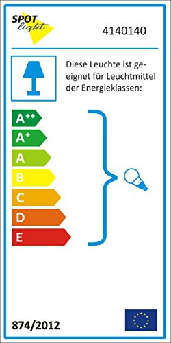 Spot Light Applique murale Hippo de verre, carr...