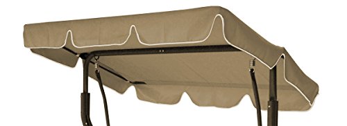 Toit Bâche Sun 184 x 137 pour balancelle, crème