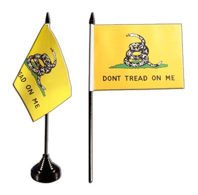 Digni® Drapeau de table usa etats-unis gadsen don't tread on me 1775, mini drapeau - 10 x 15 cm code EAN 4051134100858 