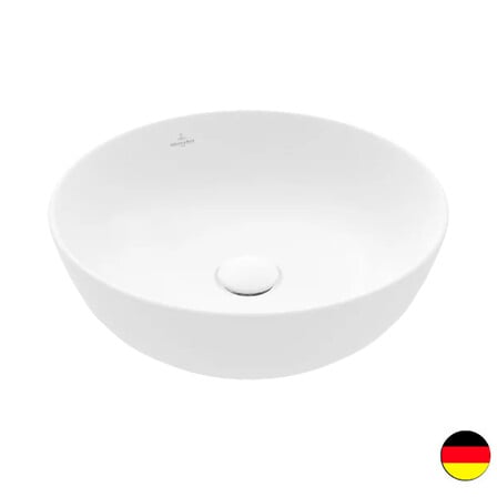 vasque ronde à poser Artis, Stone White Ceramic...
