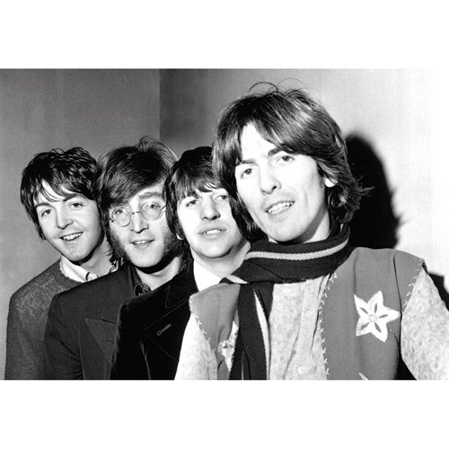 Beatles - Carte Postale Black And White 7