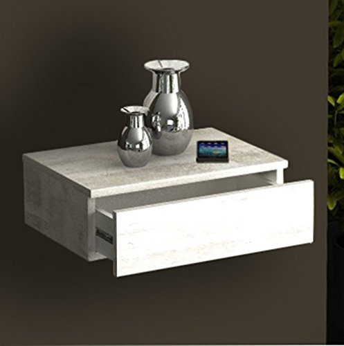 911198 blado-1 tiroir mural bois blanc casse 15...