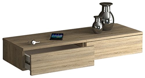 911523 blado-2 tiroir mural bois beige 15 x 92 ...