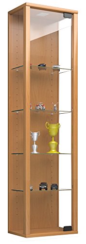 911787 stano vitrine sans éclairage led bois/ve...