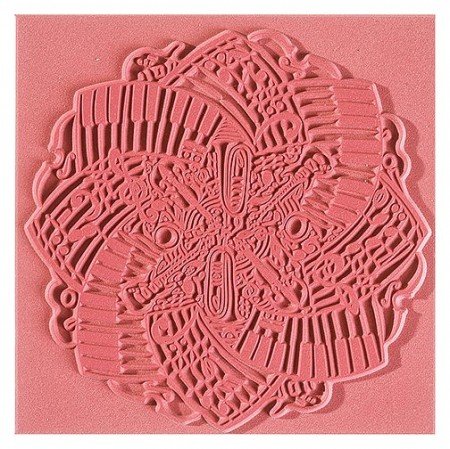 Texture tapis, music, 90 x 90 mm, 1 pc.,