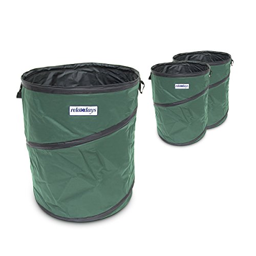 10018863-337 lot de 3 sacs de jardin pop-up ave...