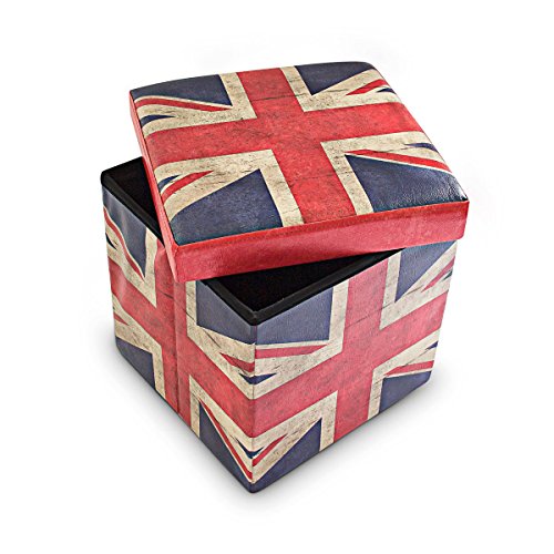 Tabouret pliant coffre de rangement pliable ban...