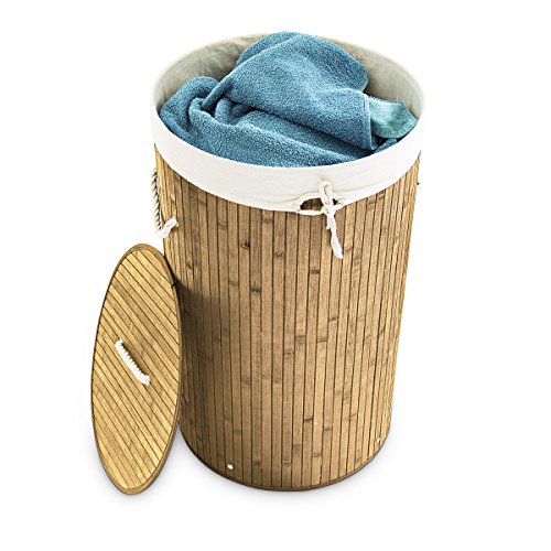 Panier à linges pliable corbeille avec couvercl...