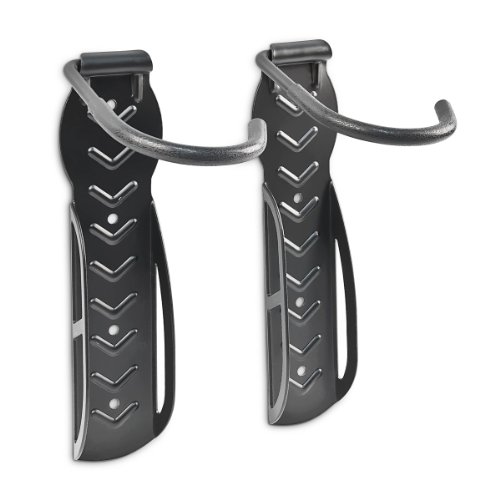 Support mural pour vélo 2 pièces noir