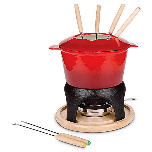 Relaxdays Service à fondue 11 pièces fondue au chocolat fondue au fromage fonte code EAN 4052025166687 