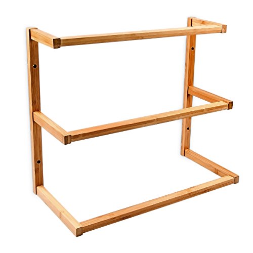 Porte-serviette mural avec 3 barres de séchage ...