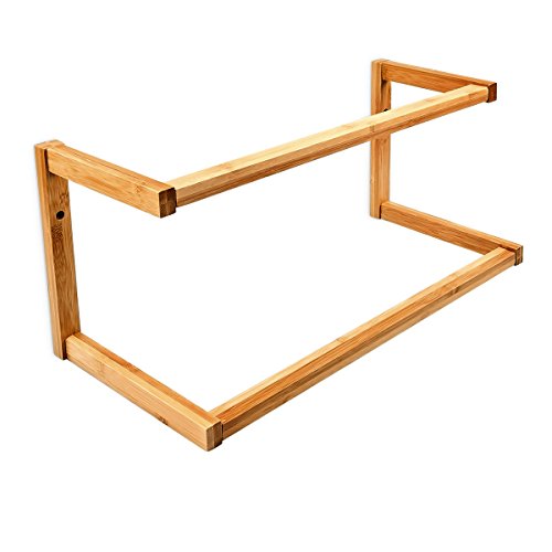 Porte-serviette mural avec 2 barres de séchage ...