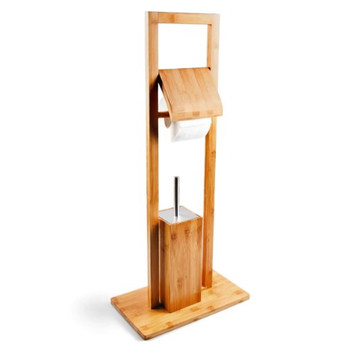 Ensemble porte-brosse wc et porte-rouleau de pa...