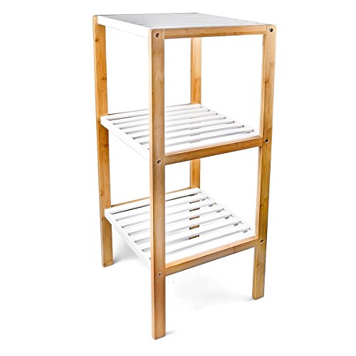 Étagère en bambou avec 3 niveaux pour la salle ...