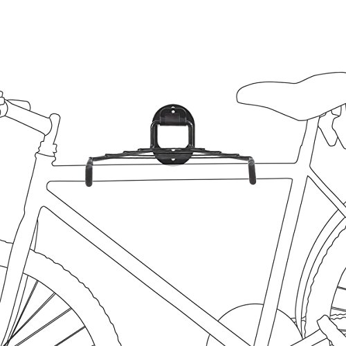 Porte-vélo mural noir