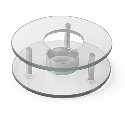 Réchaud chauffe théière chauffe plat rond verre...